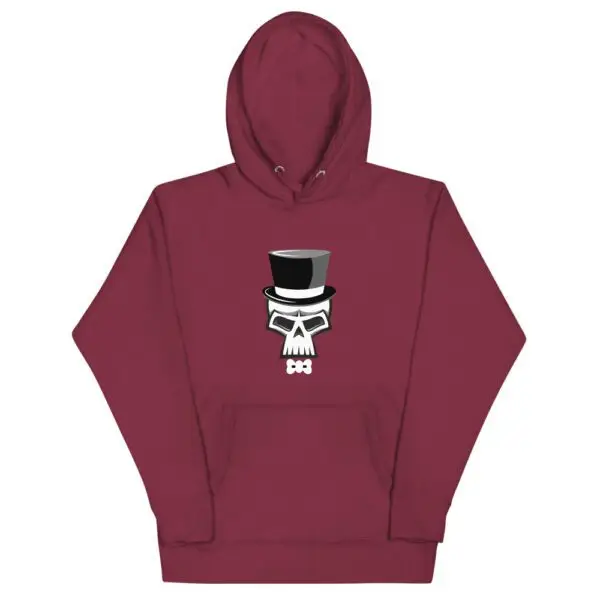 Skull Tophat Unisex Hoodie - Image 3