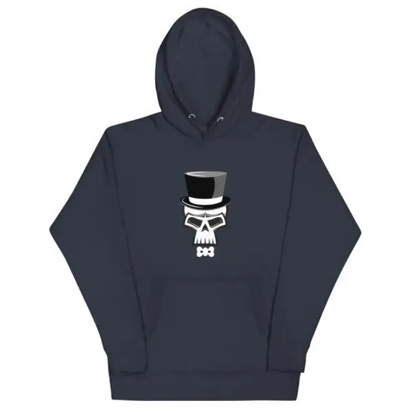 Skull Tophat Unisex Hoodie - Image 2