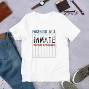 Facebook Jail Inmate Short-Sleeve Unisex T-Shirt