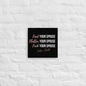 Julia Child Romance Canvas