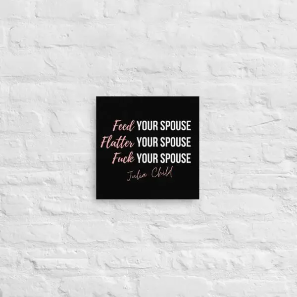 Julia Child Romance Canvas