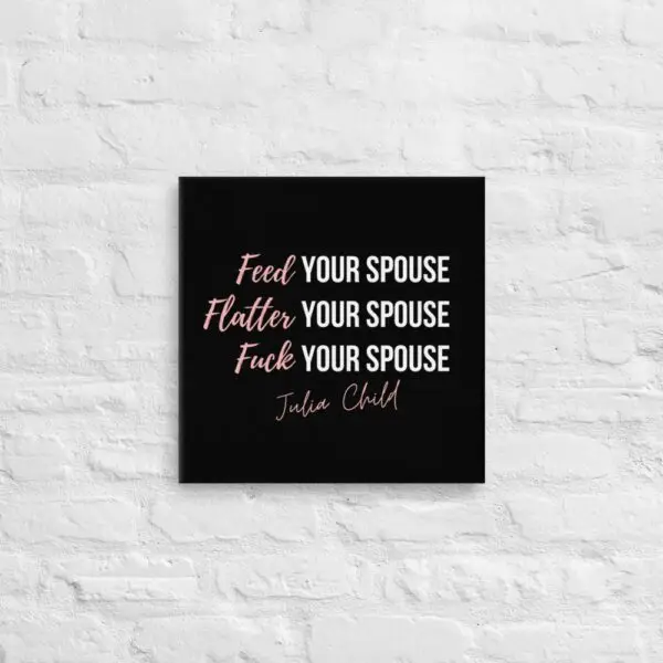 Julia Child Romance Canvas - Image 3