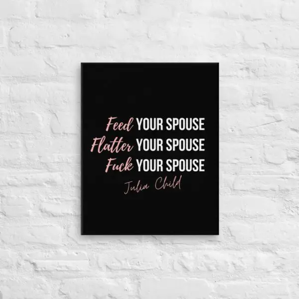 Julia Child Romance Canvas - Image 4