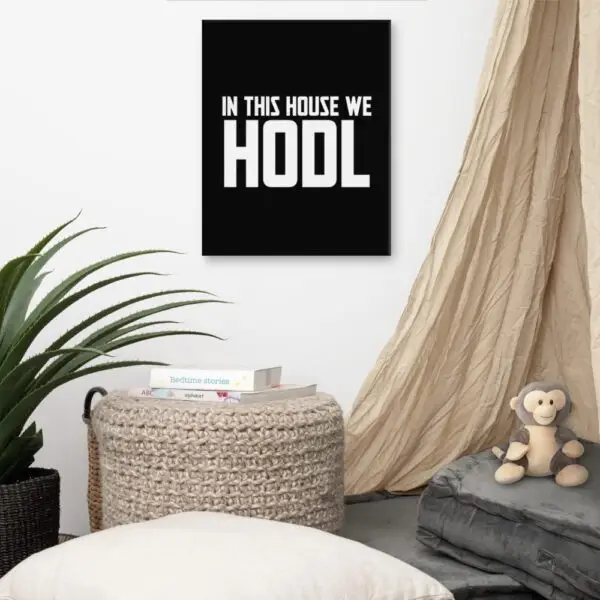 In This House We Hodl Canvas - Image 4