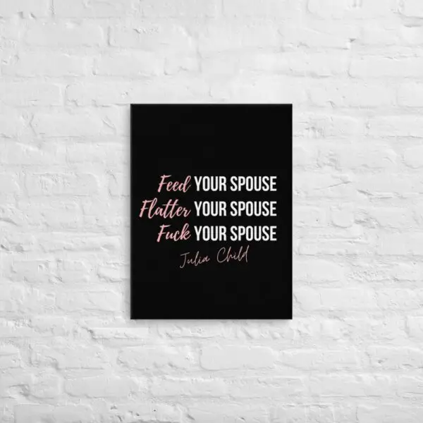 Julia Child Romance Canvas - Image 5