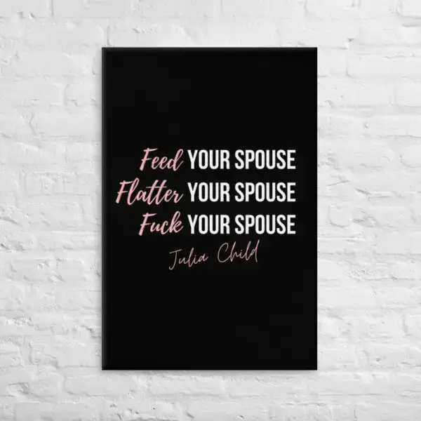 Julia Child Romance Canvas - Image 6