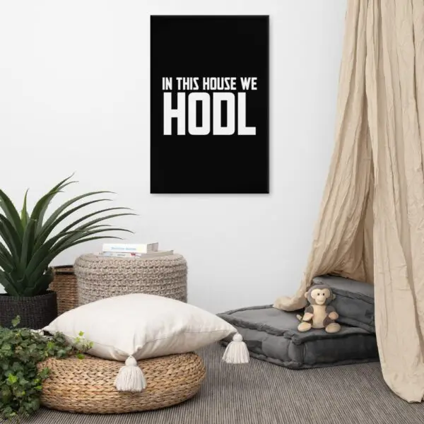 In This House We Hodl Canvas - Image 6
