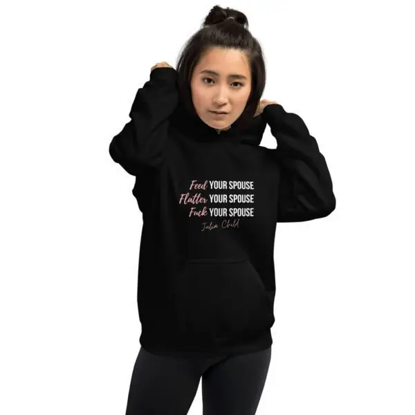 Julia Child Relationship Dark Unisex Hoodie - Image 2