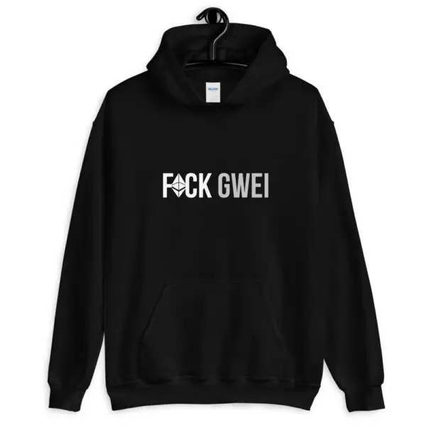 Fuck Gwei Horizontal Dark Unisex Hoodie - Image 2