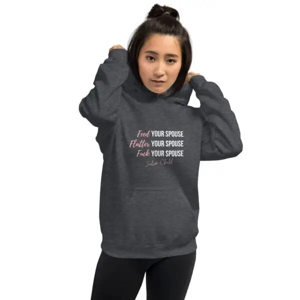 Julia Child Relationship Dark Unisex Hoodie - Image 4