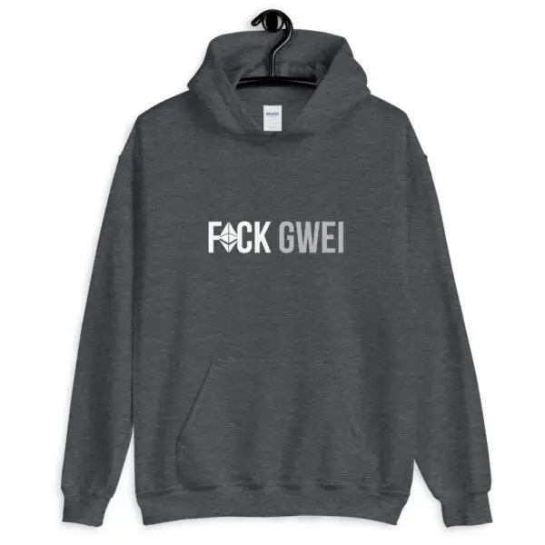 Fuck Gwei Horizontal Dark Unisex Hoodie - Image 5