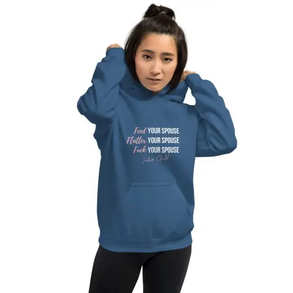 Julia Child Relationship Dark Unisex Hoodie - Image 5