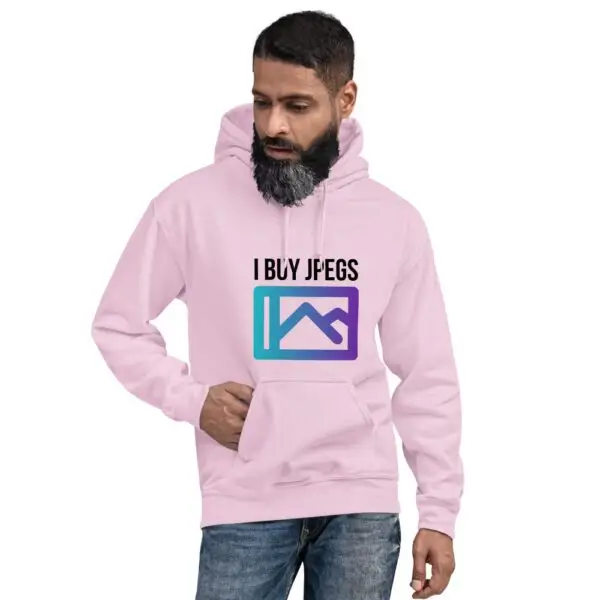 I Buy Jpegs Light Unisex Hoodie - Image 4