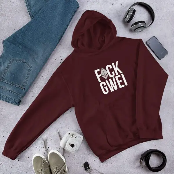 Fuck Gwei Dark Unisex Hoodie - Image 3