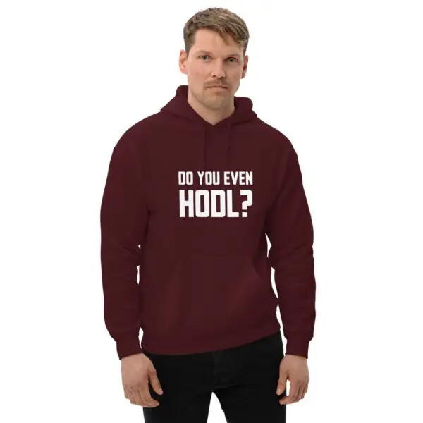 Do you even Hodl? Dark Unisex Hoodie - Image 3