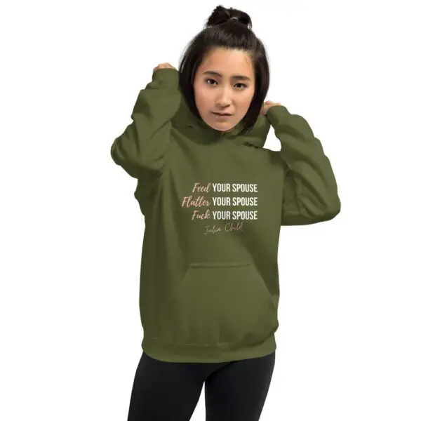 Julia Child Relationship Dark Unisex Hoodie - Image 6