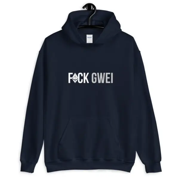 Fuck Gwei Horizontal Dark Unisex Hoodie - Image 3
