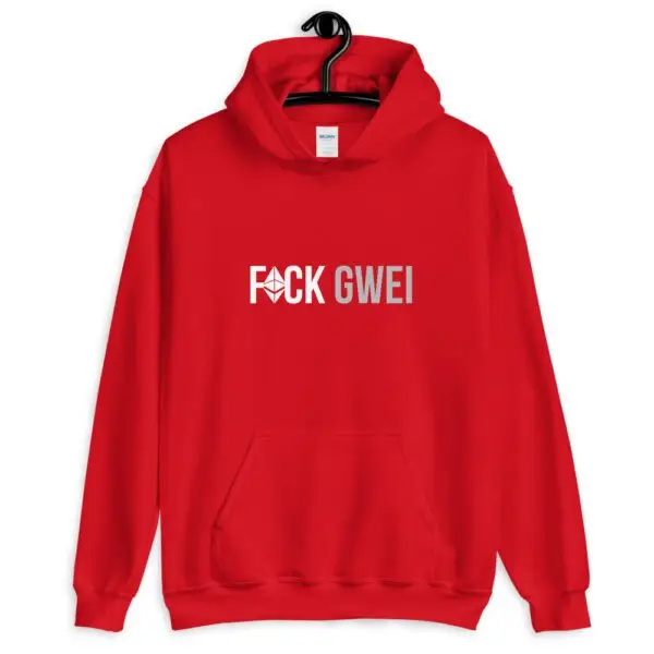 Fuck Gwei Horizontal Dark Unisex Hoodie - Image 4