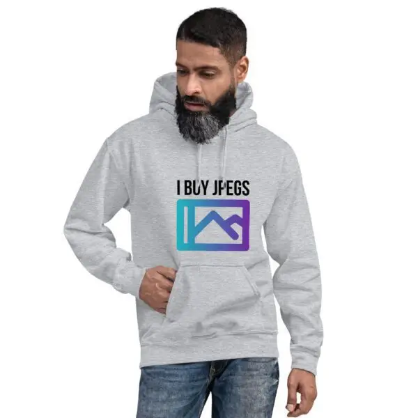 I Buy Jpegs Light Unisex Hoodie - Image 2