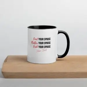 Julia Child Relationship Mug with Color Inside