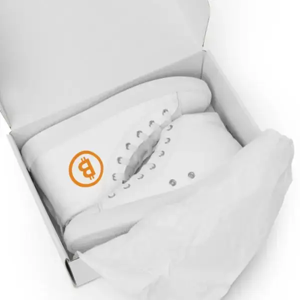 Bitcoin Women’s high top canvas shoes