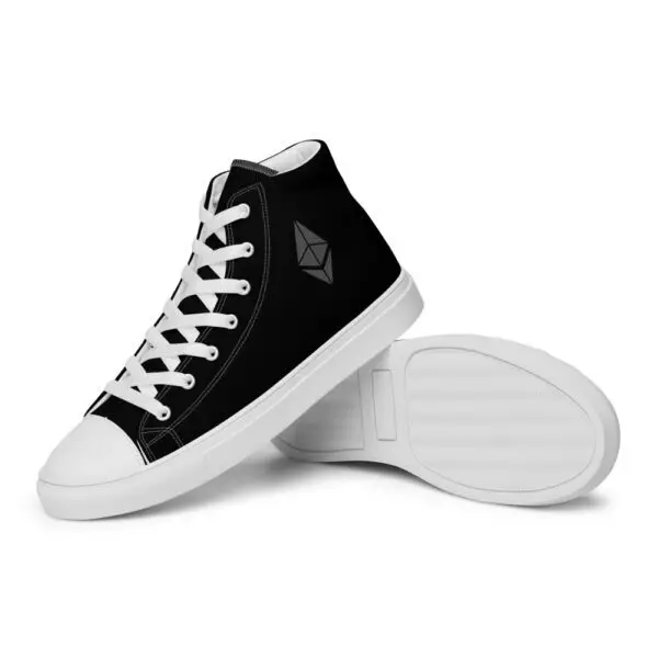 Ethereum Women’s high top canvas shoes