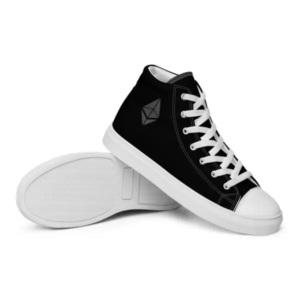 Ethereum Women’s high top canvas shoes - Image 2