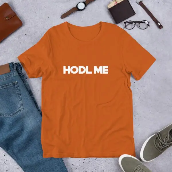 Hodl Me Dark Short-Sleeve Unisex T-Shirt - Image 11