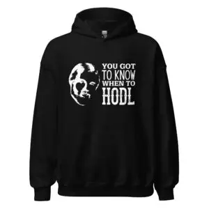 Kenny Rogers When To Hodl Dark Unisex Hoodie