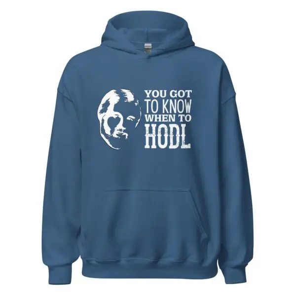 Kenny Rogers When To Hodl Dark Unisex Hoodie - Image 6