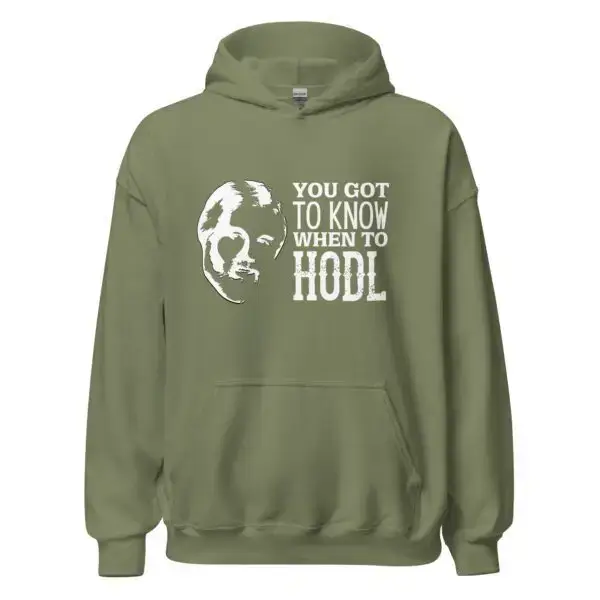 Kenny Rogers When To Hodl Dark Unisex Hoodie - Image 8