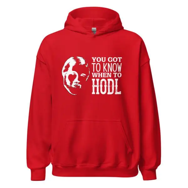 Kenny Rogers When To Hodl Dark Unisex Hoodie - Image 4