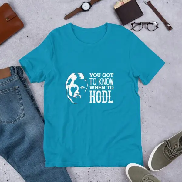 Kenny Rogers When to Hodl Dark Unisex t-shirt - Image 13