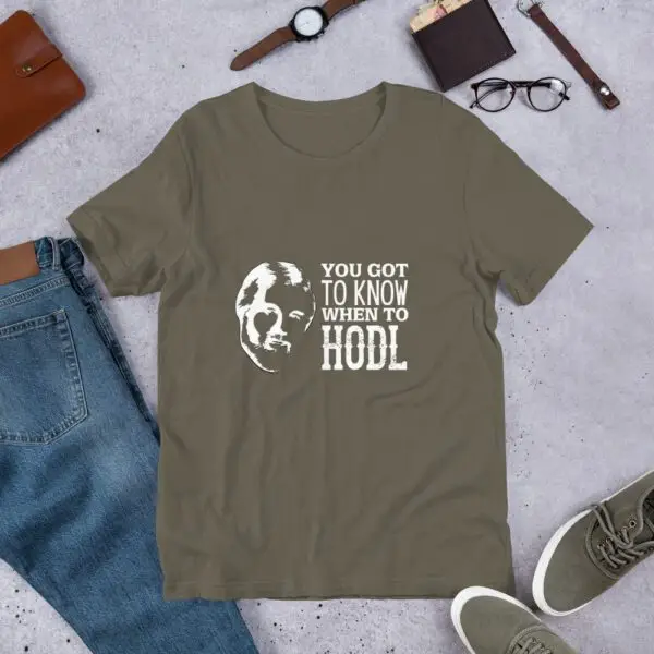 Kenny Rogers When to Hodl Dark Unisex t-shirt - Image 10