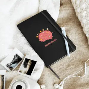 Brain Bucket Idea Hardcover bound notebook