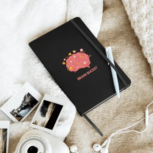 Brain Bucket Idea Hardcover bound notebook