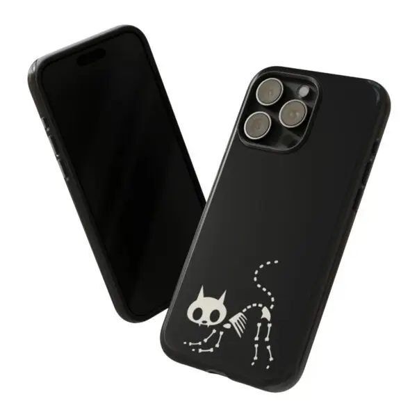 Bony Whiskers Skeleton Kitty Tough Phone Cases - Image 60