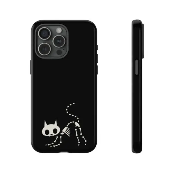 Bony Whiskers Skeleton Kitty Tough Phone Cases - Image 59