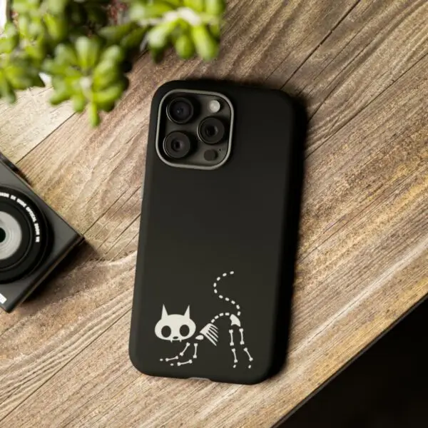 Bony Whiskers Skeleton Kitty Tough Phone Cases - Image 64
