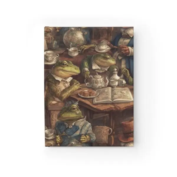 Frogs & Toads Teatime Tales Journal - Ruled Line Cottagecore Notebook - Image 2