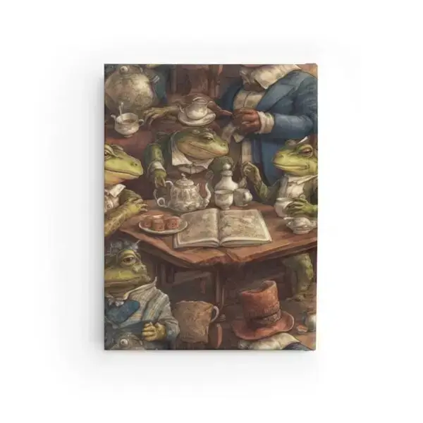 Frogs & Toads Teatime Tales Journal - Ruled Line Cottagecore Notebook - Image 3