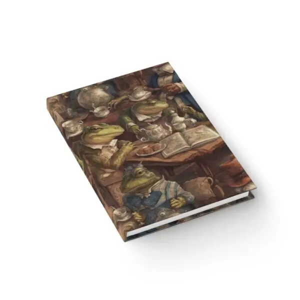 Frogs & Toads Teatime Tales Journal - Ruled Line Cottagecore Notebook - Image 4