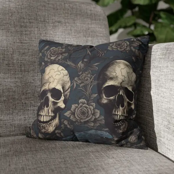 Memento Mori & Raven Reverie Spun Polyester Square Pillow Case - Image 6
