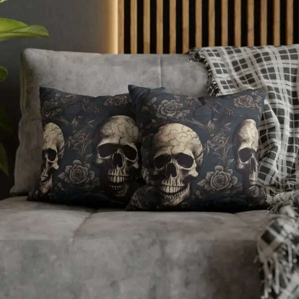 Memento Mori & Raven Reverie Spun Polyester Square Pillow Case - Image 7