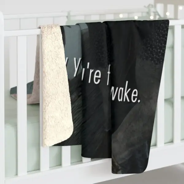 Skyrim Fan Hey You Sherpa Fleece Blanket - Image 4