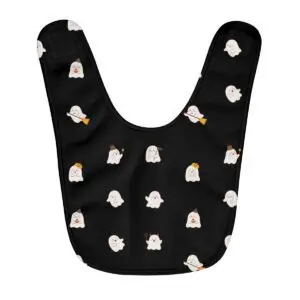 "Boo-tiful Baby" Halloween Ghost Fleece Baby Bib