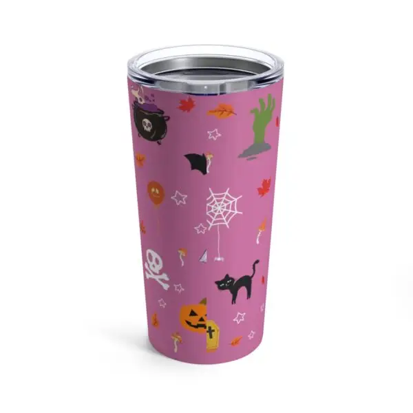 Pink Midnight Magic Halloween Tumbler 20oz - Image 2