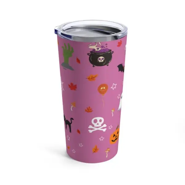 Pink Midnight Magic Halloween Tumbler 20oz - Image 3