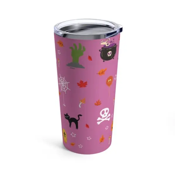 Pink Midnight Magic Halloween Tumbler 20oz - Image 4