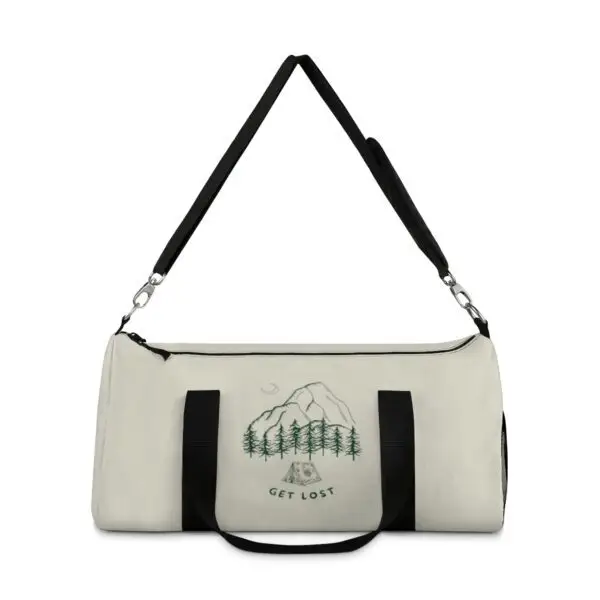 Get Lost in Nature Mountain Scene Duffel Bag - Image 2